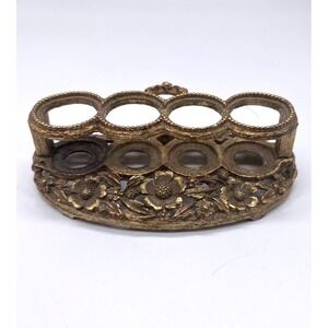 Matson Ormolu Ornate Metal Tube Lipstick Hollywood Regency Holder Vintage 50's